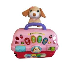 V Tech Pet Carrier with plush dog
